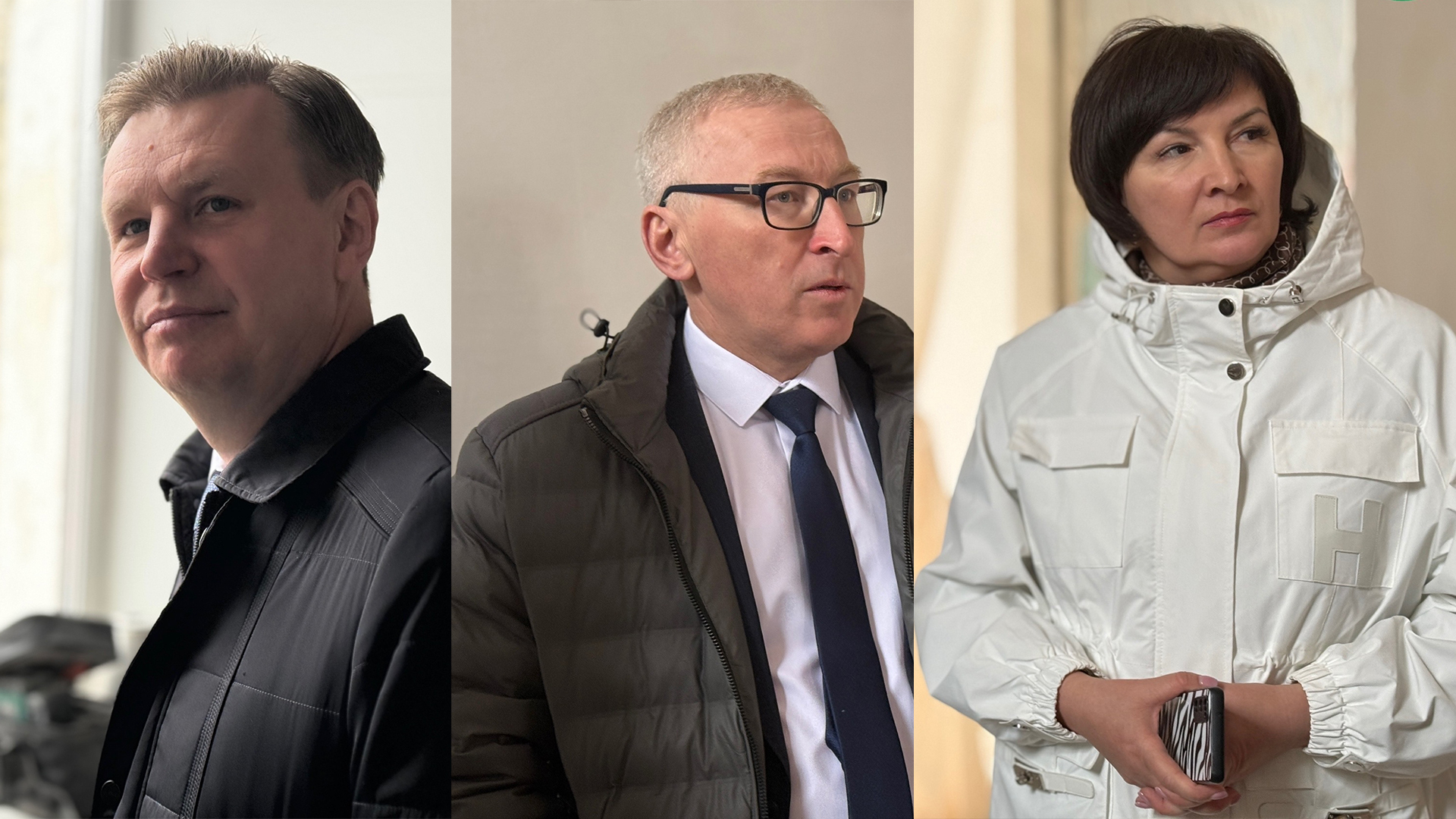 Сергей Селянин, Сергей Один и Наталья Долгина во время пиар-акции в школе №11 перед праймеризом «Единой России»